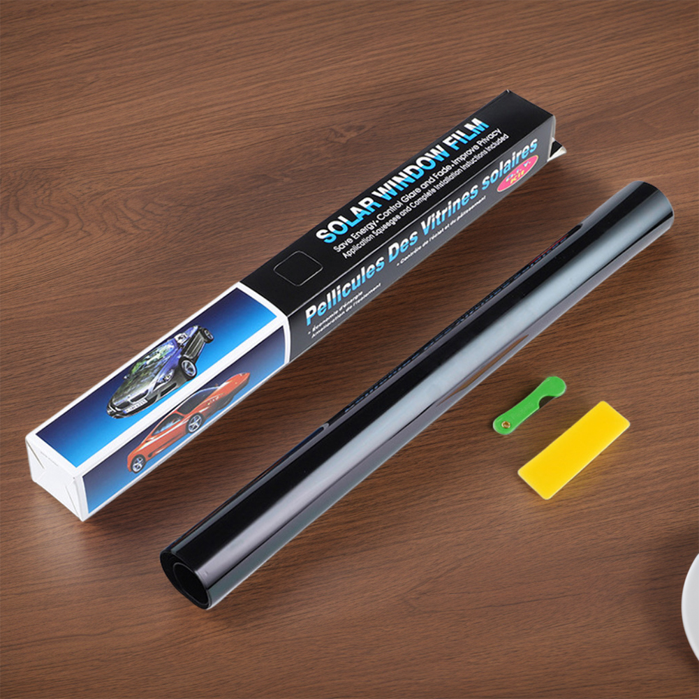 1 rull solfilm til bilvinduer, 50 cm x 3m glassklistremerker, 1/5/15/25/35/50 prosent glass sommer uv-beskyttelsesfilmer