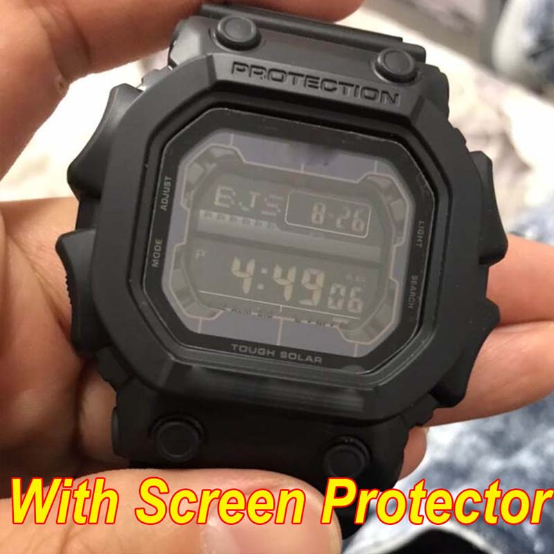 Tempered Glass For GW-M5610 GX-56 GBX-100 GBD-200 DW-5600 DW-6900 Watch Full Coverage Clear Anti-Scratch Screen Protector