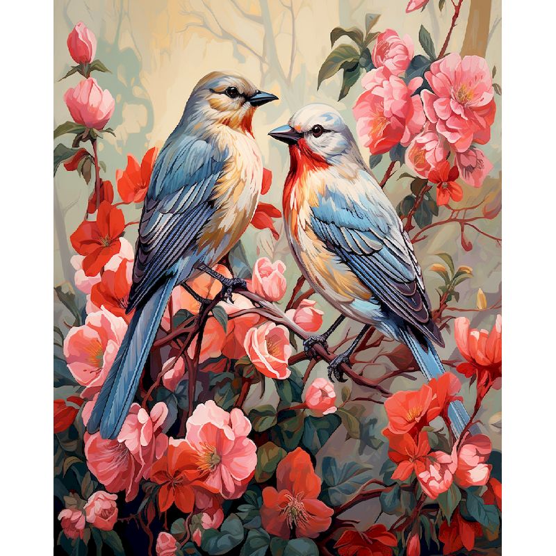 PhotoCustom Gemälde nach Zahlen, Blumenlandschaft, handgemalte Gemälde, , DIY Bilder nach Zahlen, Bausätze, Zeichnung auf Leinwand, Dekor