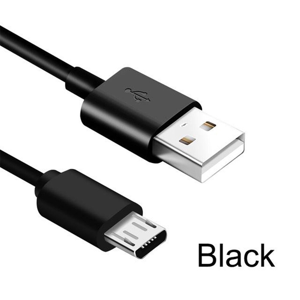 Cavo dati Micro Usb 2A cavo dati caricabatterie Microusb a ricarica rapida per Samsung Xiaomi Redmi Note Pro Honor Tablet telefono Android Micr: Black / 1m