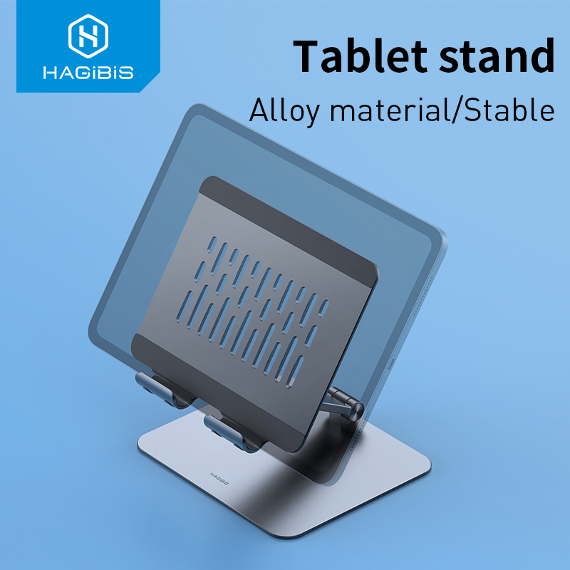 Hagibis Tablet Stand Ipad Stand Verstelbare Opvouwbare Hoogte Houder Aluminium Voor Ipad Pro 9.7, 10.5, 12.9 Air Mini Kindle Schakelaar