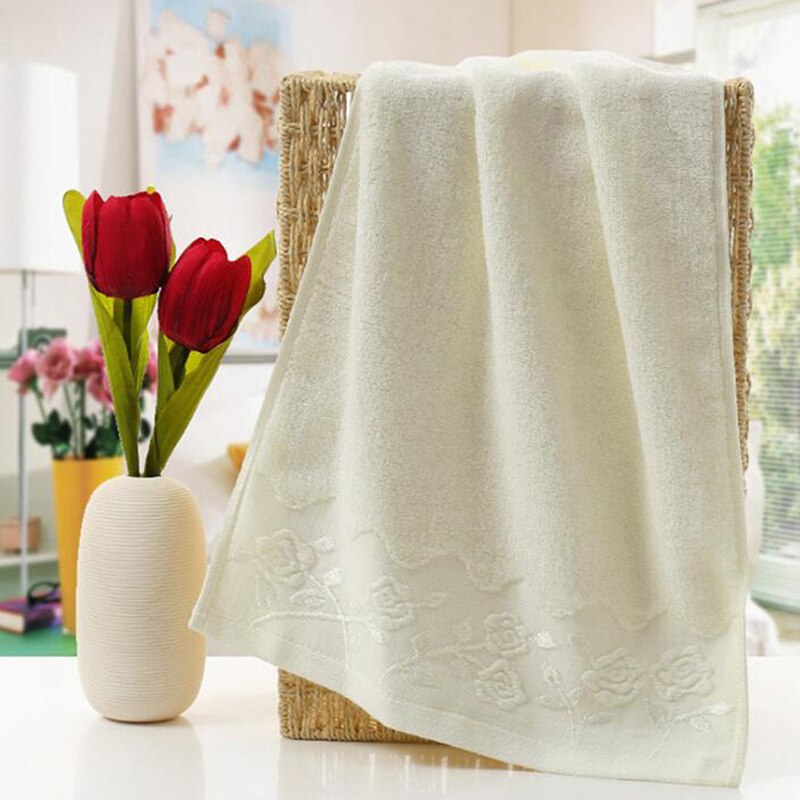 Absorbent Face Towel Thick Cotton Solid Bath Towel Quick Dry Soft Towel For Adults High
