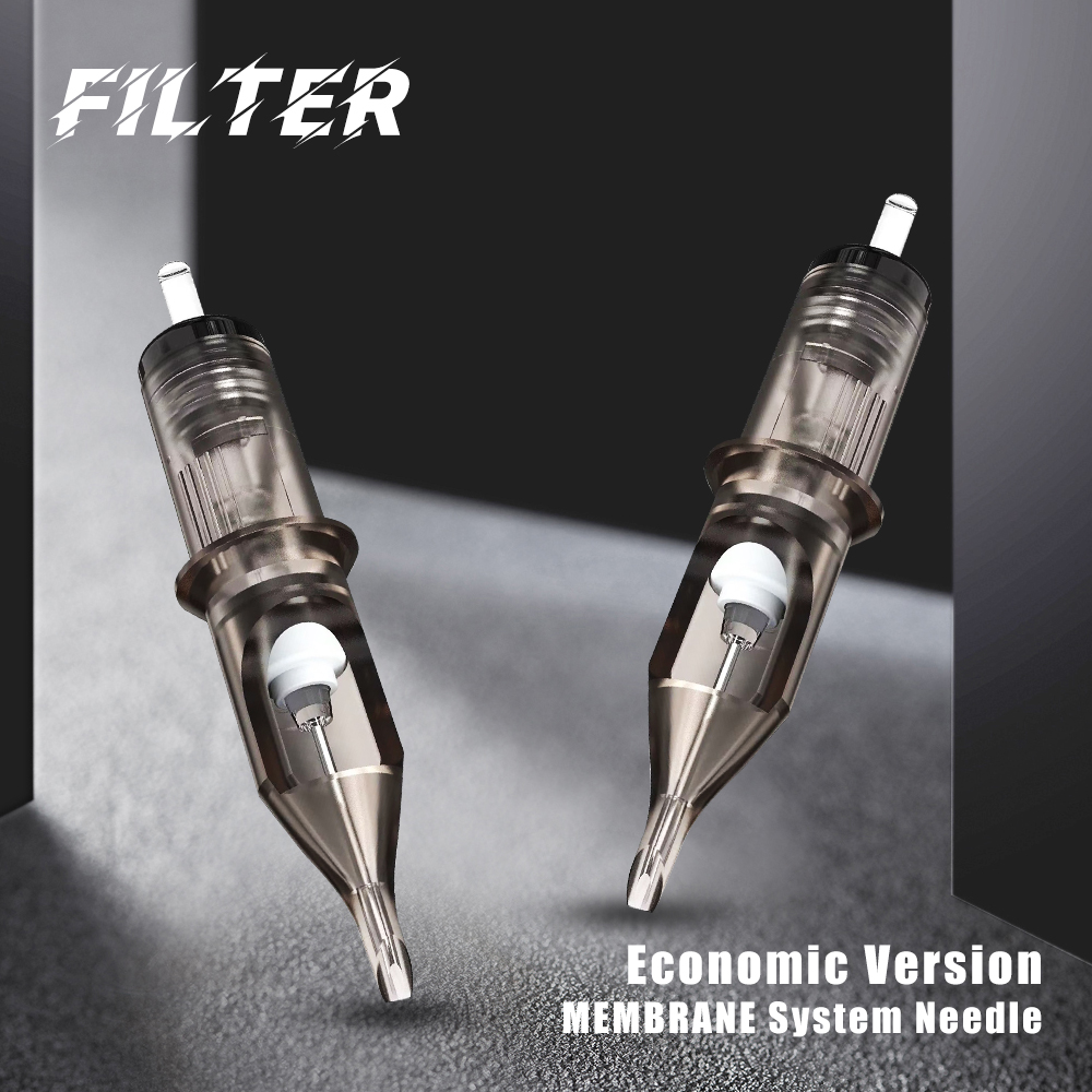 Originele filterpatroon tattoo-naalden ronde voering # 10 0,30 mm membraansyste Naalden voor cartridge Machinegreep 10 stks/partij