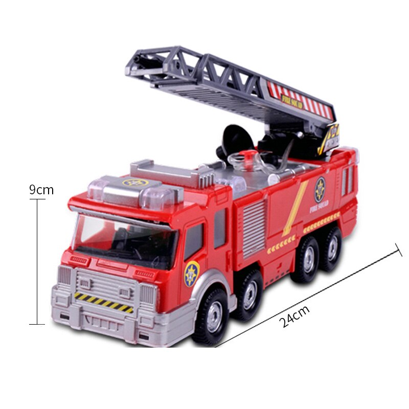 Electric Fire Truck Water Spray Fire Toy Car Sprinkler Music Water Fire Engines Educational Toys For Children