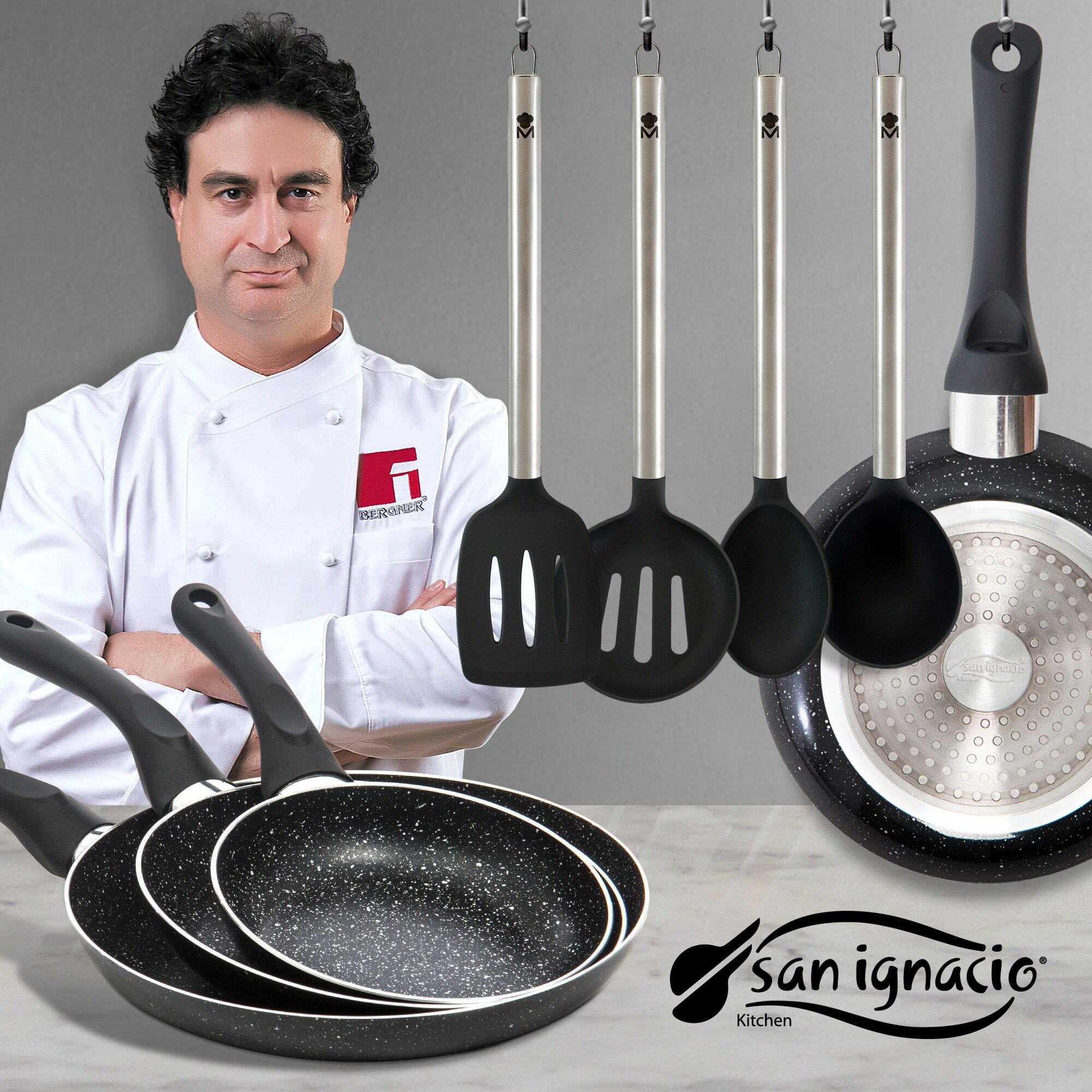 SAN IGNACIO juego de sartenes y utensilios de cocina