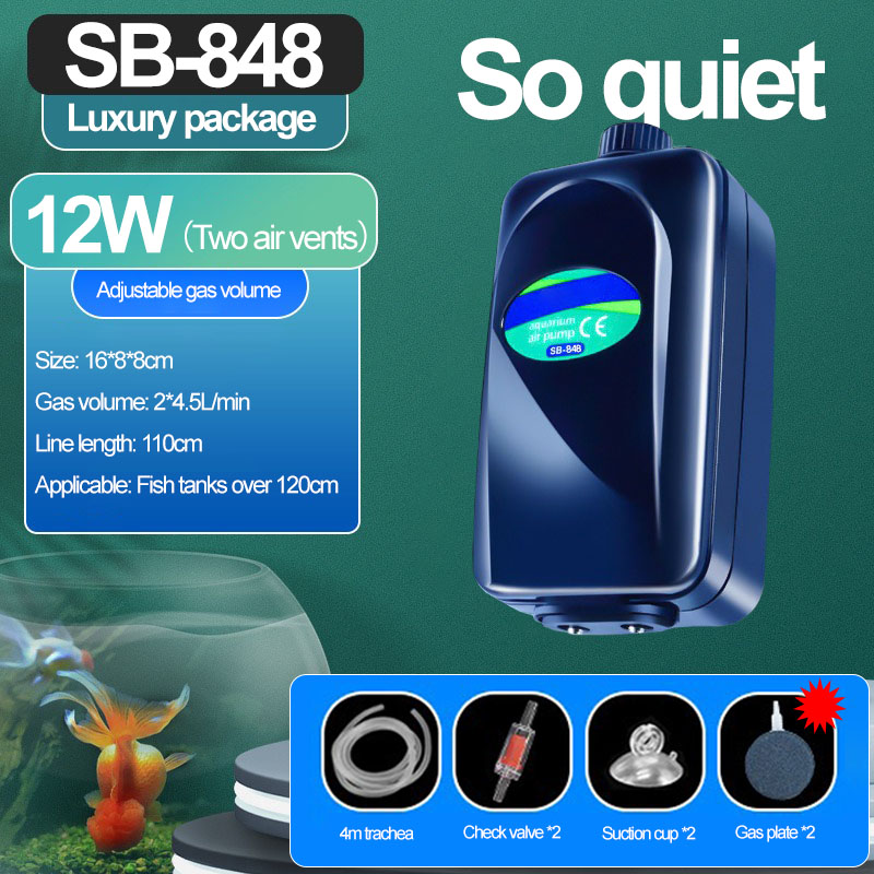 Fish Tank Oxygen Pump 220 240V Ultra Quiet Aquarium Air Pump Aerator for Home Aquarium: PURPLE