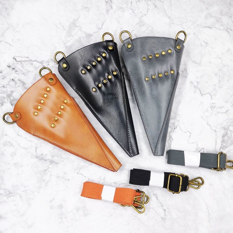 Newest Faux Leather Scissor Bags Hairdressing Crossbody Bag Barber Scissor Storage Bag Hair Scissors Comb Bags