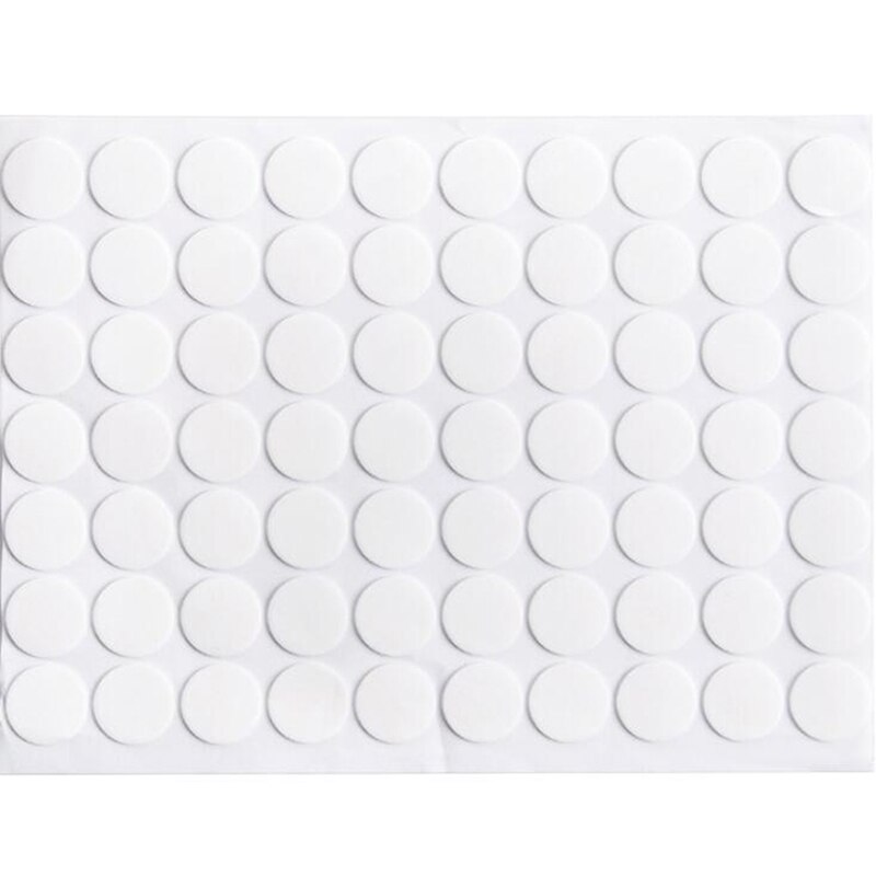 Acrylic Round Seamless Transparent Double-Sided Adhesive Simple Super Sticky Strong Waterproof Small Film Stickers: Default Title