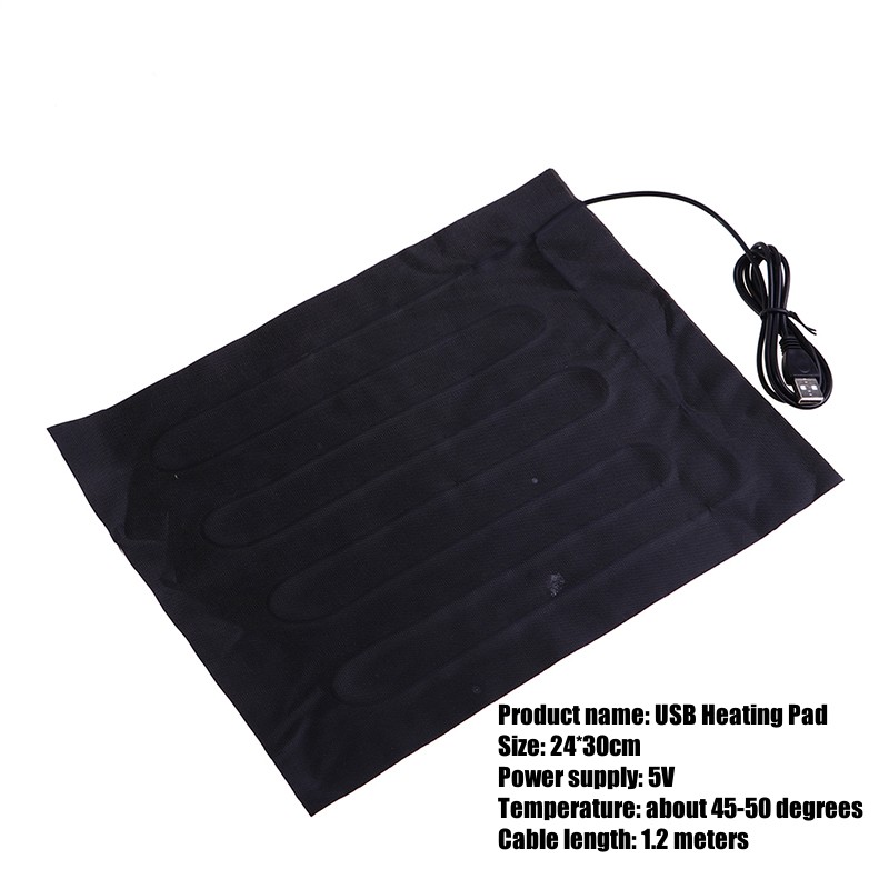 5V Usb Pet Warmer Verwarming Pad Elektrische Verwarming Pad Winter Warm Tapijt Carbon Fiber Verwarming Pad Handwarmer: Sky Blue