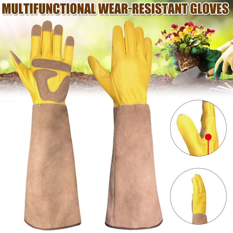 Duurzaam Lange Tuinieren Handschoenen Rose Snoeien Doorn Proof Tuin Handschoenen Met Lange Onderarm Bescherming Kaphandschoenen Unisex In Voorraad
