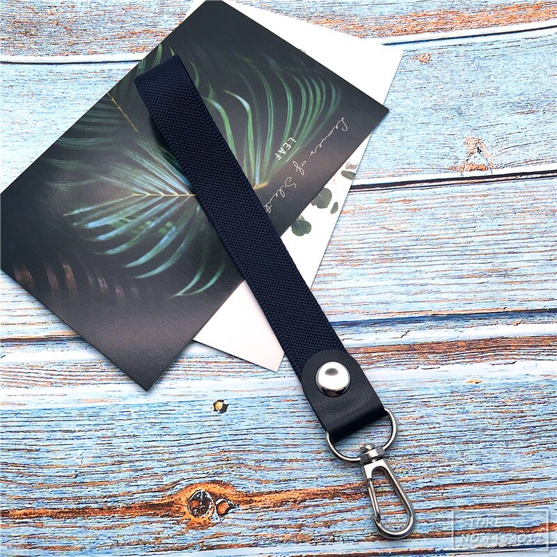 10pcs/lot Short Colorful Hand Wrist Lanyard neck Strap For Mp3 4 USB Flash Drive Keychain ID Badge Holder Mobile Phone Lanyard: blue 10pcs