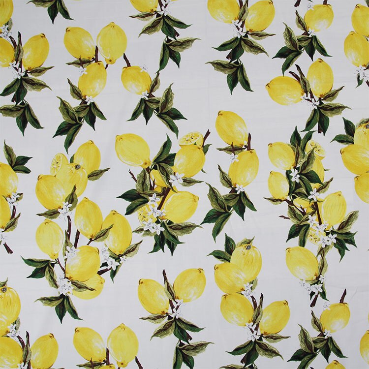 3 colors lemon vintage fabric Retro style fabric Calico Printed cotton fabric for DIY Bag 1 order=50cm*140cm: B