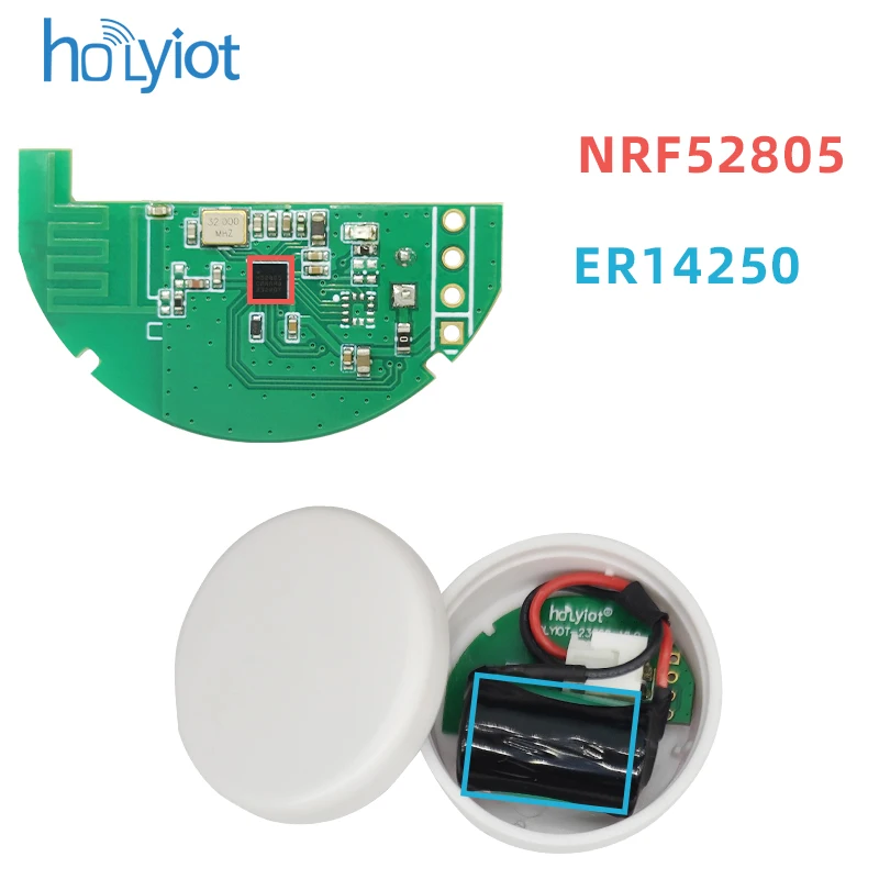 2PCS IP67 Waterproof BLE Beacon Ultra Large Capacity Battery Bluetooth Beacon Low Power Consumption Indoor Positioning Module
