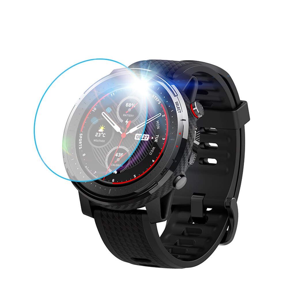 Protector de pantalla de vidrio templado para reloj inteligente AMAZFIT, película transparente resistente a arañazos, 3 unidades: 1PC