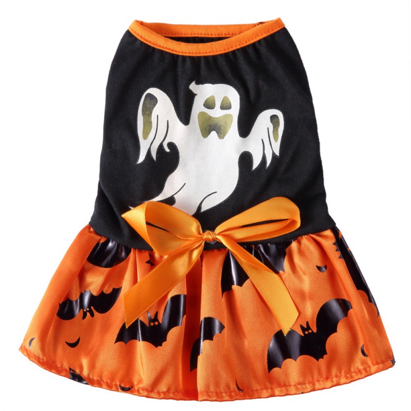 Halloween Hond Rok Cosplay Hond Puppy Kostuum Grappige Leuke Huisdier Kostuum Halloween Xmas Kleding Fancy Dress Herfst: Orange / Xl