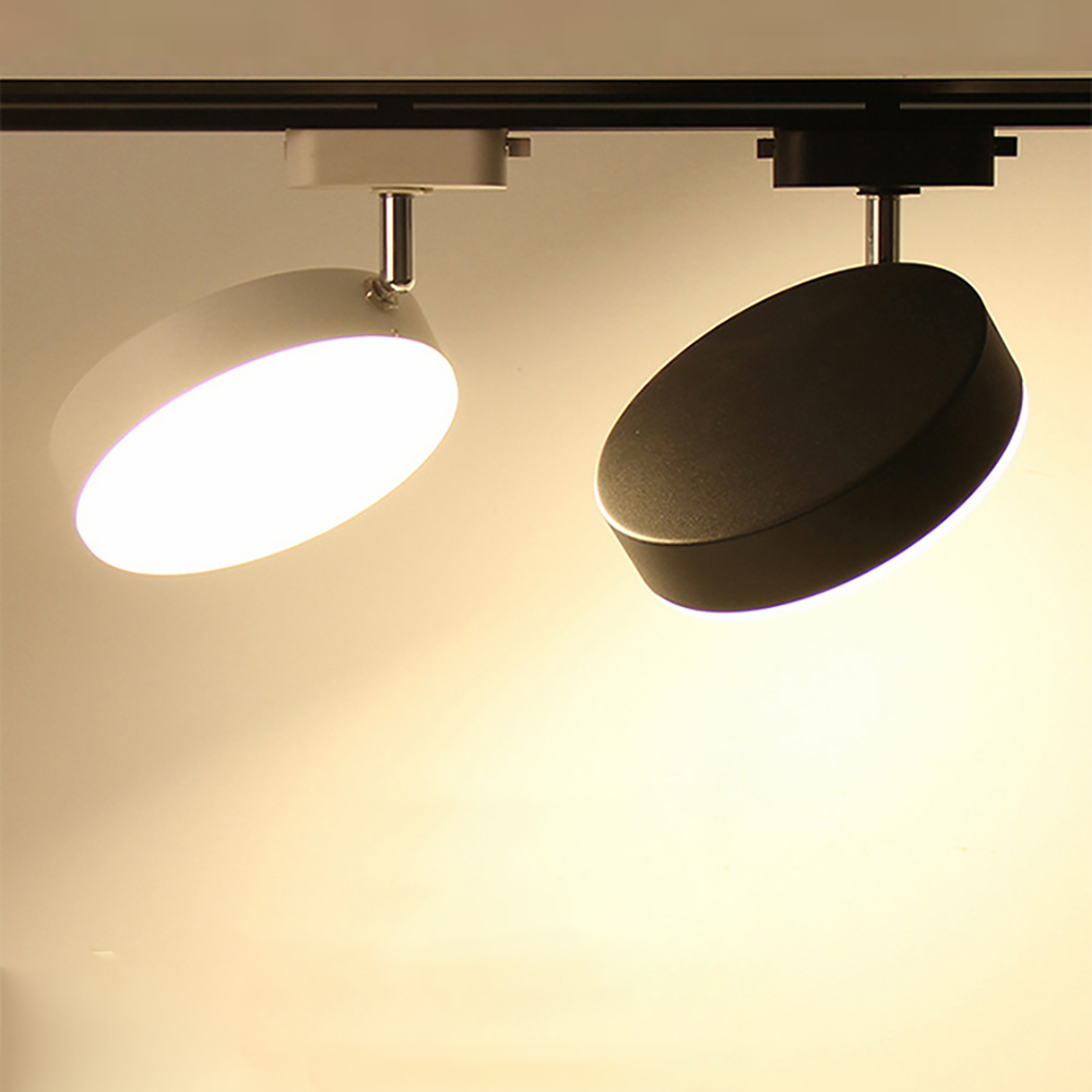 2 fili Set LED Track Light AC220V-240V 12w 18W 24W Alluminio nero Track Illuminazione Rail Spot Led per la cucina domestica Negozio di abbigliamento