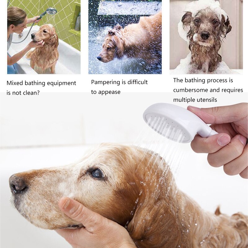 Multi-funktion Haustier Hund Katze Dusche Kopf Badezimmer Hahn sprühen Köpfe Schlecht Schlauch Waschbecken Waschen Haar Haustier Lave Wasser kunststoff Haustier Liefert
