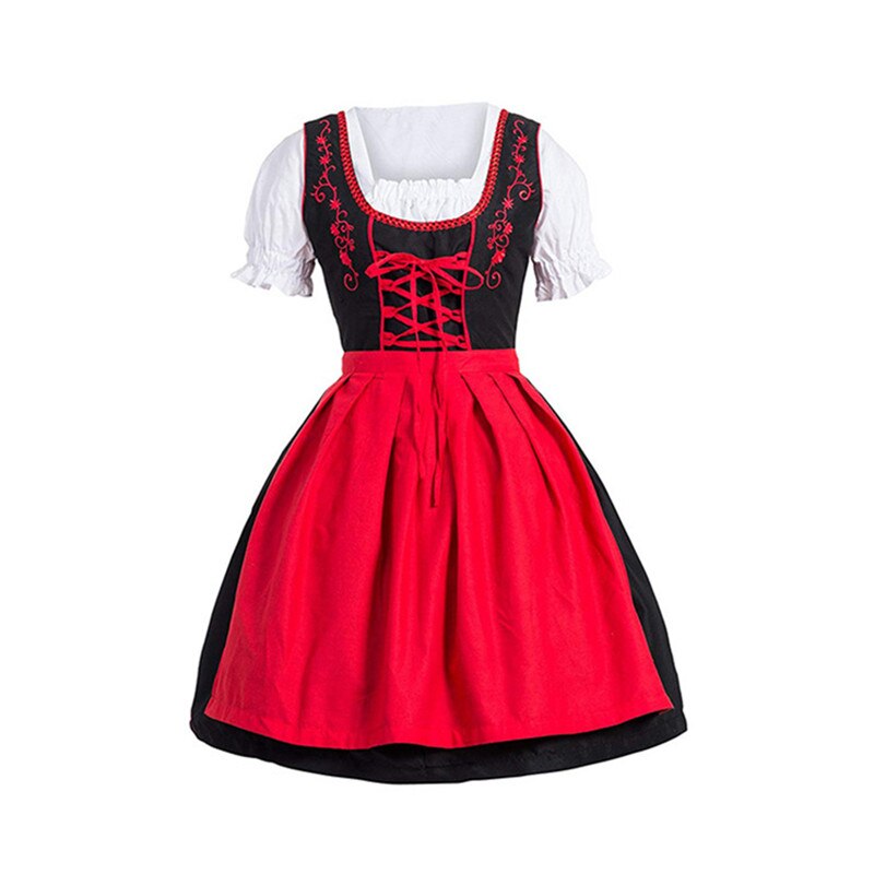 Plus Size Female German Oktoberfest Dirndl Dress Octoberfest Bavarian Beer Maid Costume