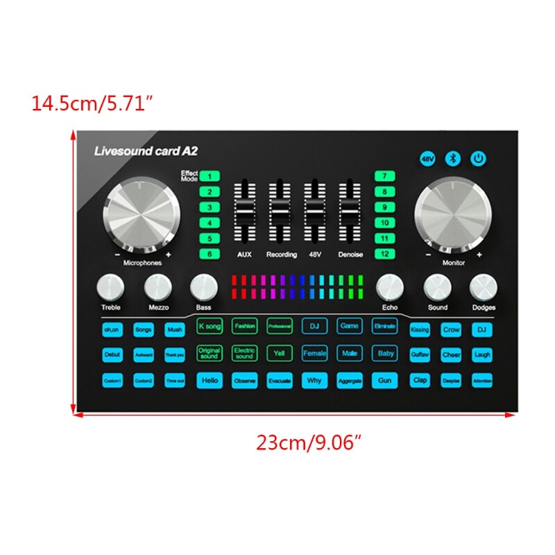 Bluetooth-Compatibel Verbinden Met Smartphone Mixer Sound Mixing Console