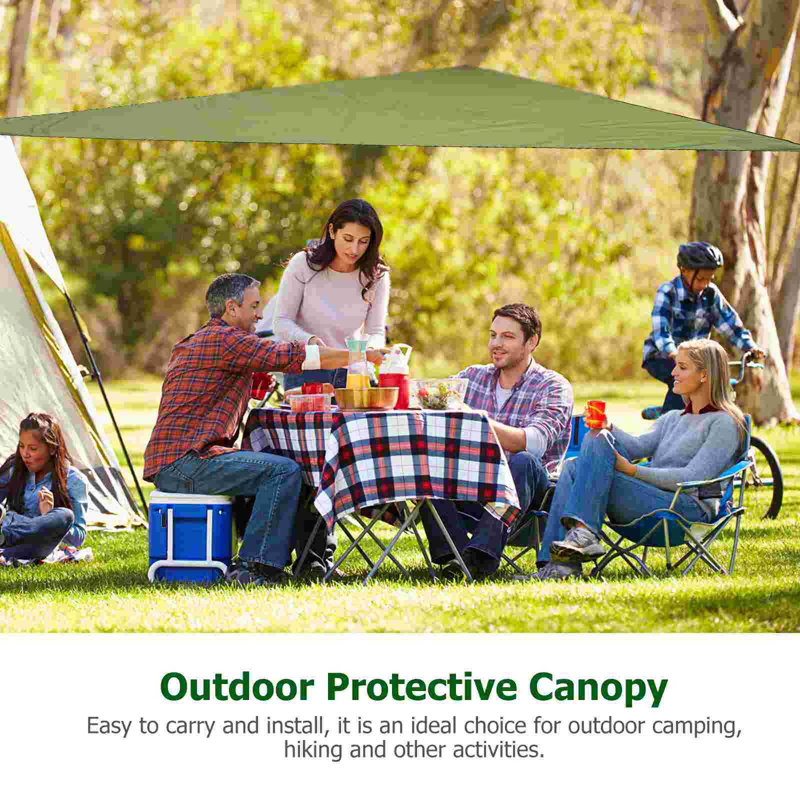 1 Set Outdoor Sun Shade Sail Triangle Canopy Tent Triangular Camping Supplies