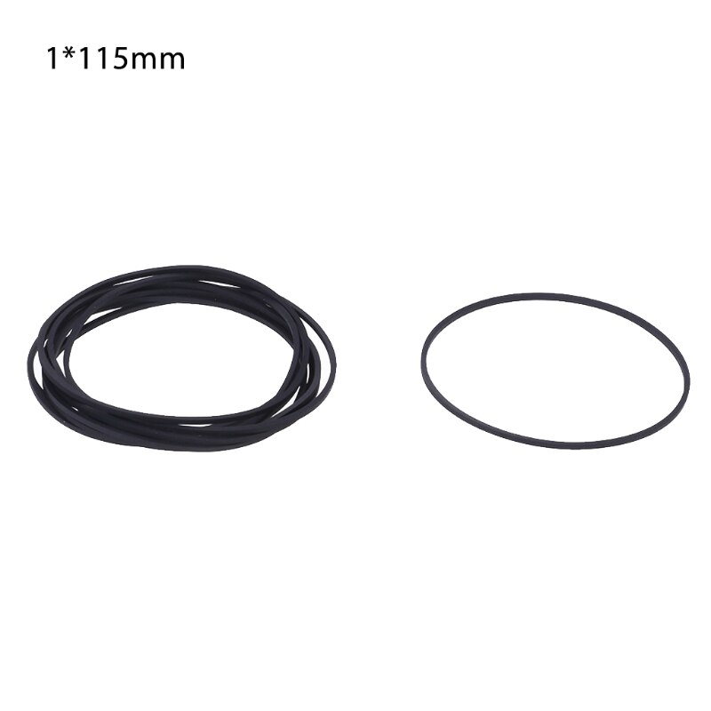 10 Uds coche correas planas de Cassette de DVD grabadora de cinta giratoria de la correa de cinta de Cassette de 1mm: M
