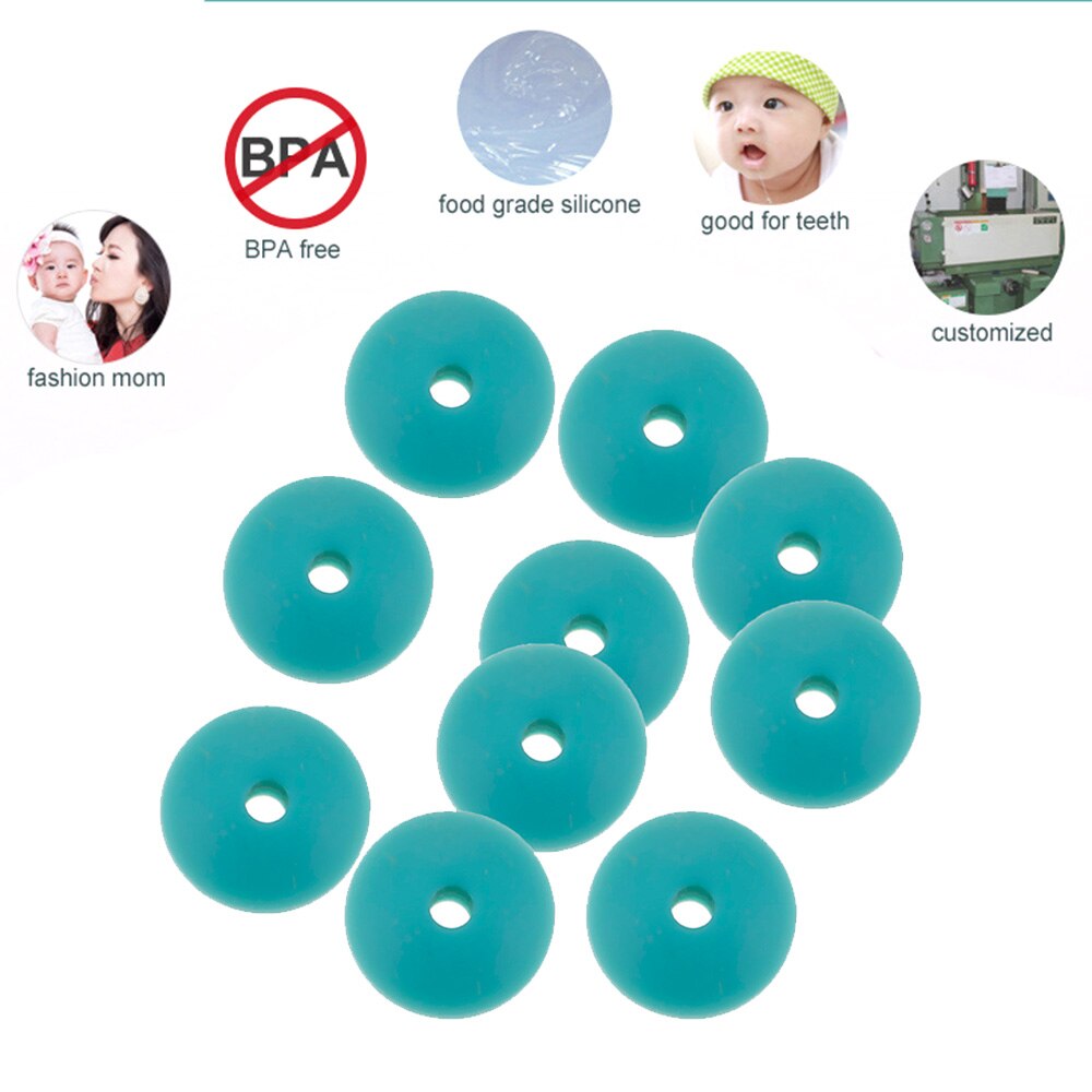 Bijtring Baby Kralen Silicone Voor DIY Maken Sieraden Food Grade Veilig speelgoed: SL50