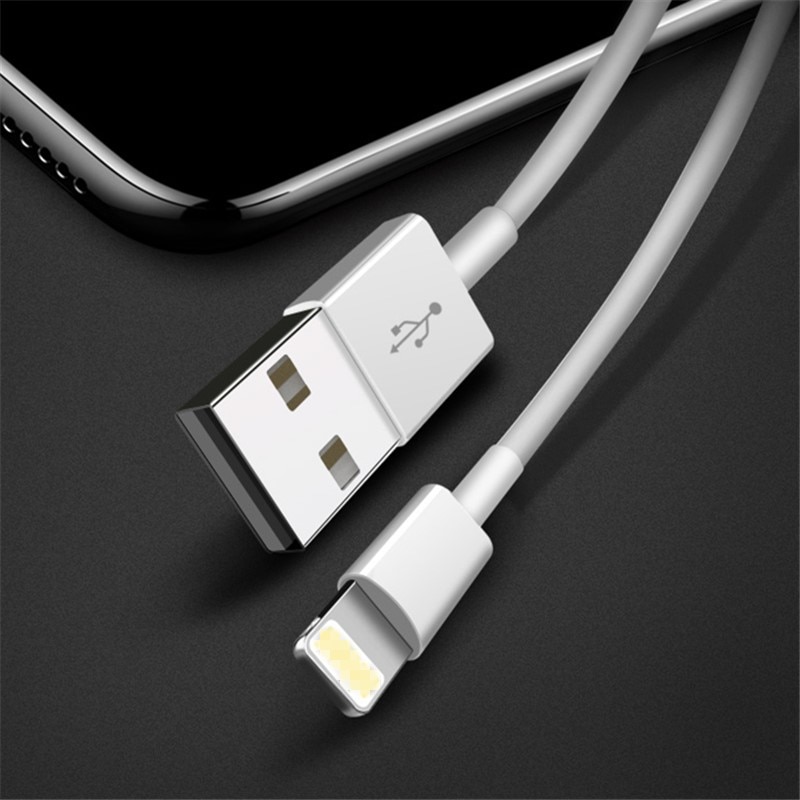 Original 1M 2M 8pin Data Sync USB Cable For iPhone 7 6 8 Charger 5s SE 6s plus iPad air pro For iPhone XS MAX XR X Charge Cord