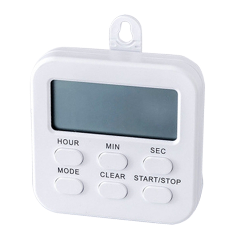 Magnetic Kitchen Digital Timer Clock Alarm with Mute/Loud Alarm Switch 24H Count UP/Down Timer Large LCD Display Memory B85C