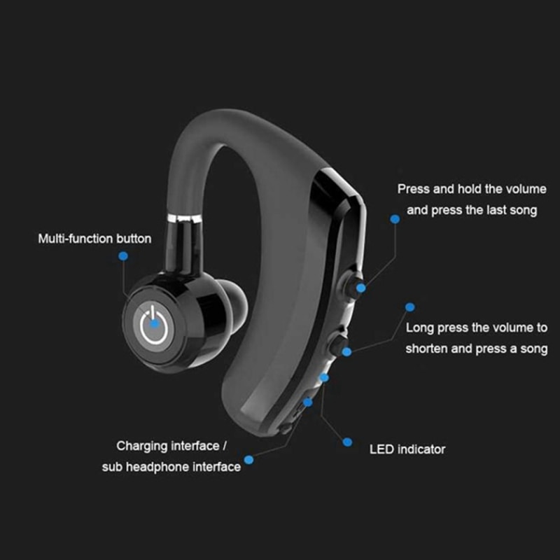 Fones de ouvido wireless bluetooth, fones de ouvido estéreo esportivos sem fio headset intra auricular para iphone xiaomi huawei
