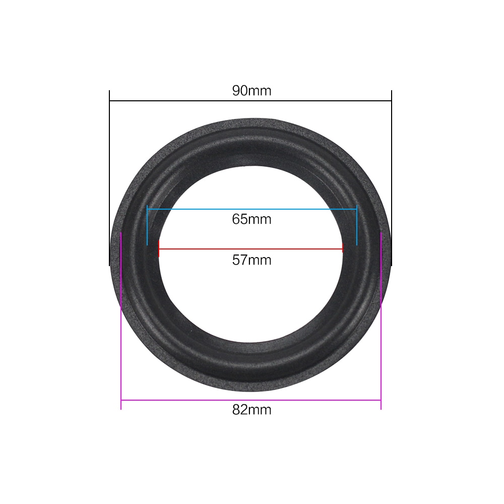 GHXAMP 3.5 INCH Speaker schuim Reparatie Speaker surround Diy spons side edge accessoires 2 STKS