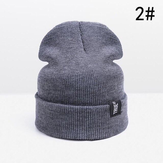 Winter baby muts gebreide kinderen jongens mutsen muts effen katoen baby meisjes mutsen muts herfst winter kinderen muts warme verdikte muts: Grijs