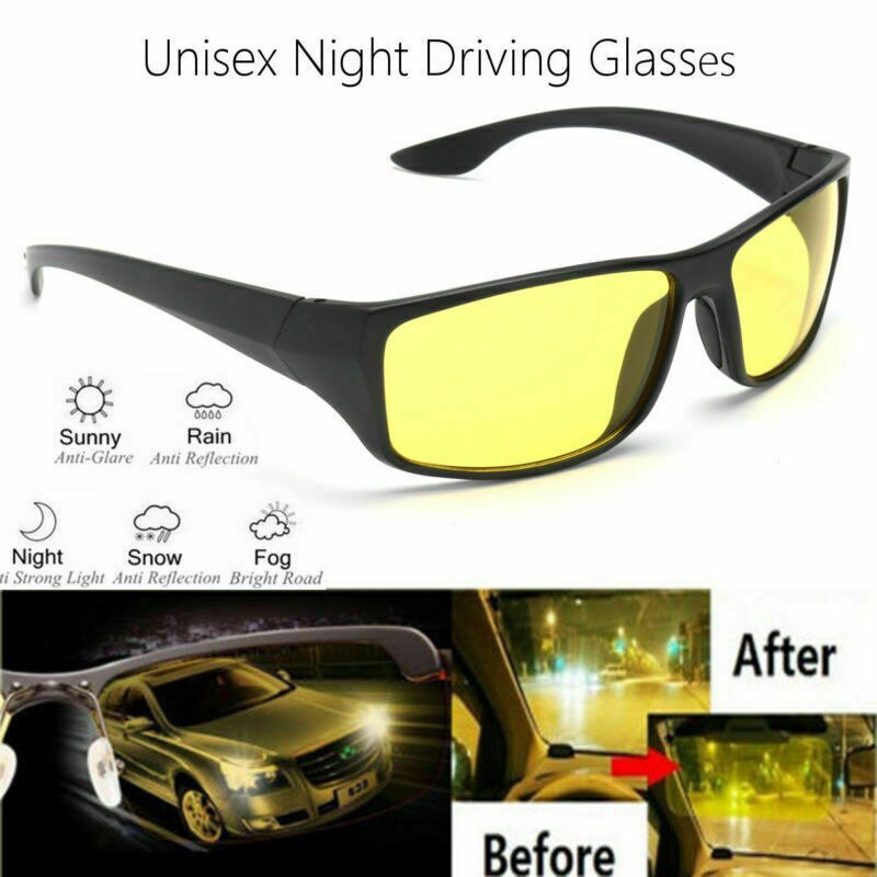 Driving Glasses UV Protection Anti Glare Night Vision Goggles Safety Sunglasses Motor Goggles