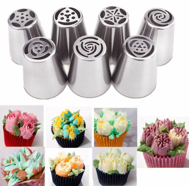 Rvs 1Pcs Bloem Icing Piping Nozzles Tips Gebak Cake Bakken Tool Cupcake Cake Decorating Gereedschap Mallen