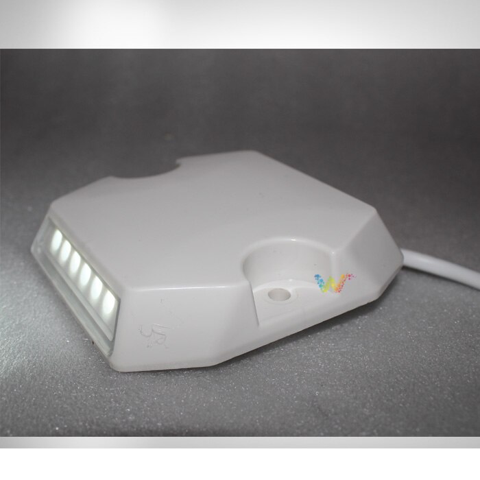 Road safety tunnel road LED wired bi-color one side white one side yellow plastic 3M reflective road stud