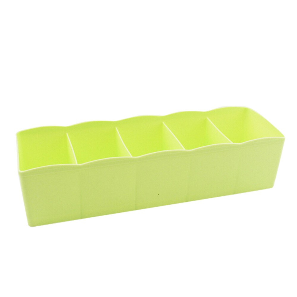 Organizador Home Closet Organizer 5 Cells Plastic Organizer Storage Box Tie Bra Socks Drawer Cosmetic Divider Tidy Clothes Rack