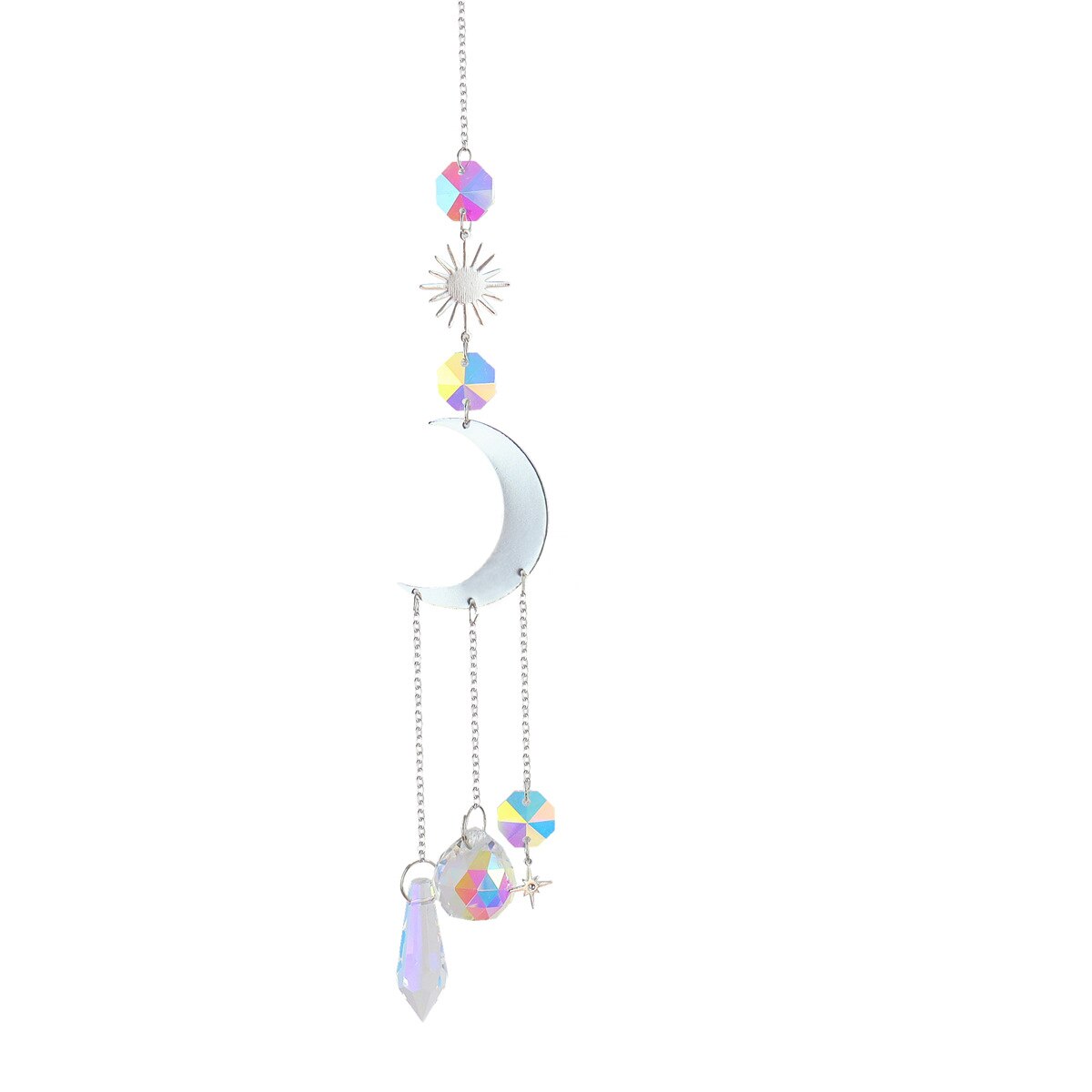 Crystal Suncatcher Regenboog Prisma Tuin Hanger Maan Eenhoorn Licht Chaser Opknoping Venster Home Decoratie Zomer: 18