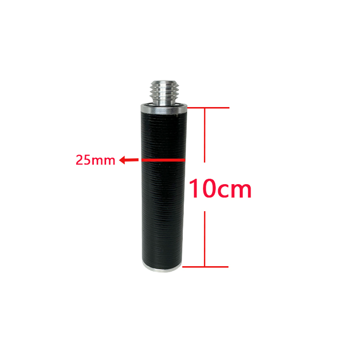 GPS SURVEYING POLE 10/25/30/40/50CM ANTENNA EXTEND SECTION GNSS PRISM CARBON FIBER POLE Diameter 25mm: black
