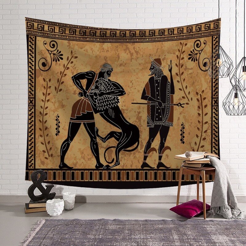 African woman hanging cloth Home decoration tapestry Living room wall hanging Bedroom bedside decoration background cloth95*73cm: 791