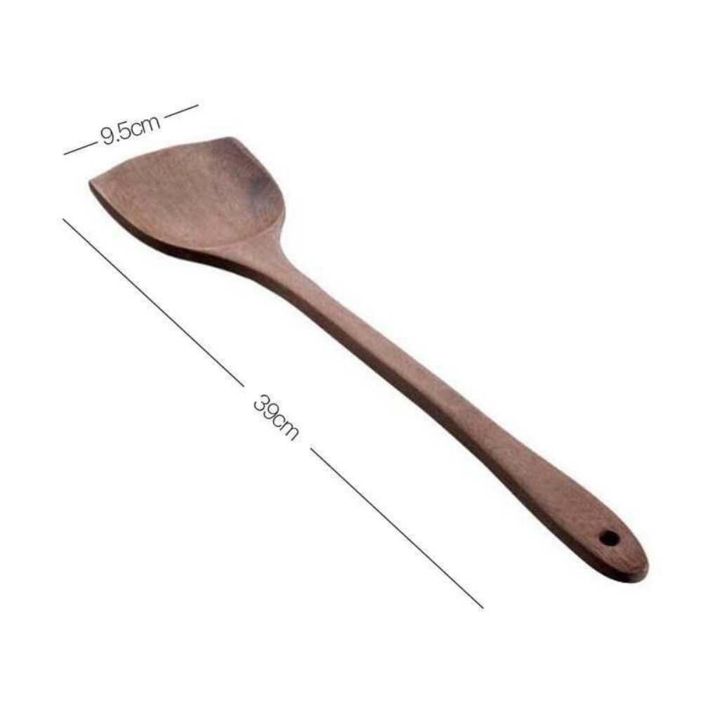 1pcs Wood Kitchenware Cooking Utensils Non-stick Cookware Spatula Strainer Shovel Spoon Wooden Handle Kitchen Cooking Tool: G