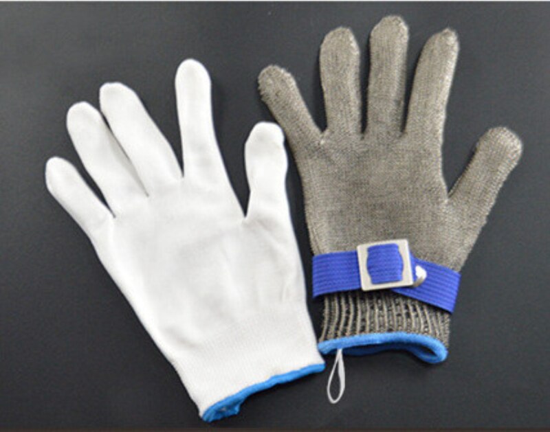 1 Pcs Cut Slip Rvs Handschoenen Werken Veiligheidshandschoenen Metalen Mesh Anti Snijden Voor Butcher Werknemer