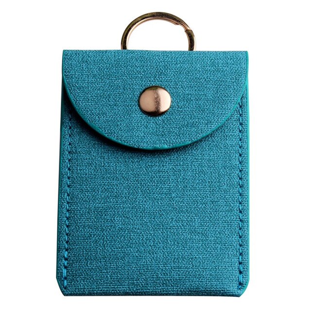 Creditcardhouder Mannen Vrouwen Pu Lederen Mini Visitekaarthouder Reizen Id Bank Kaarthouder Case Cover: Blue