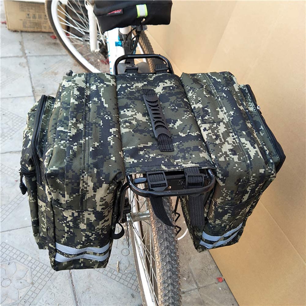 25l cykel bagsædehyldetaske mountainbike bæretaske cykelbagage bagsæde sidetaske to dobbeltposer cykel sadelopbevaring