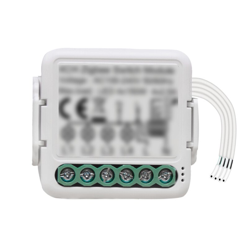 Tuya zigbee switch modul 3/4 gäng 110-240v kontroll ljus switch controller automation modul relä arbete med alexa/google home: 1 st / 3- gäng