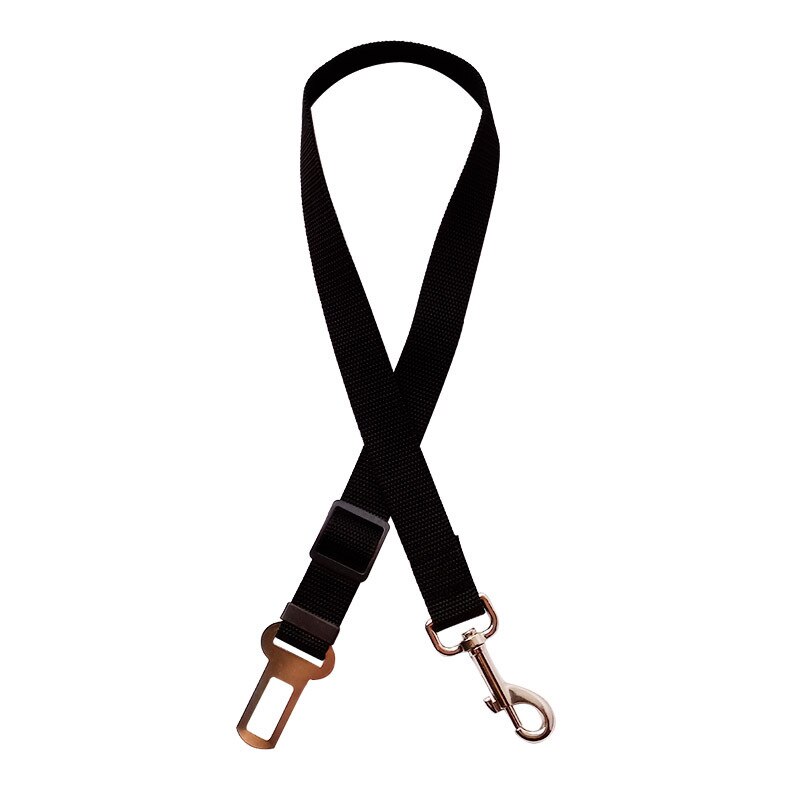 Pet Hond Kat Autostoeltje Belt Verstelbare Harnas Lead Leash Kleine Medium Reizen Clip Intrekbare Leiband Hond Accessoires: Black
