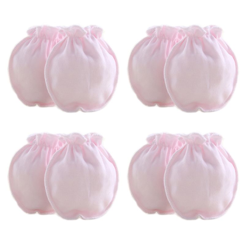 4 Pairs Del Bambino Appena Nato Anti Scratch Infantili Guanti di Protezione Anti-afferrare Guanti: PK