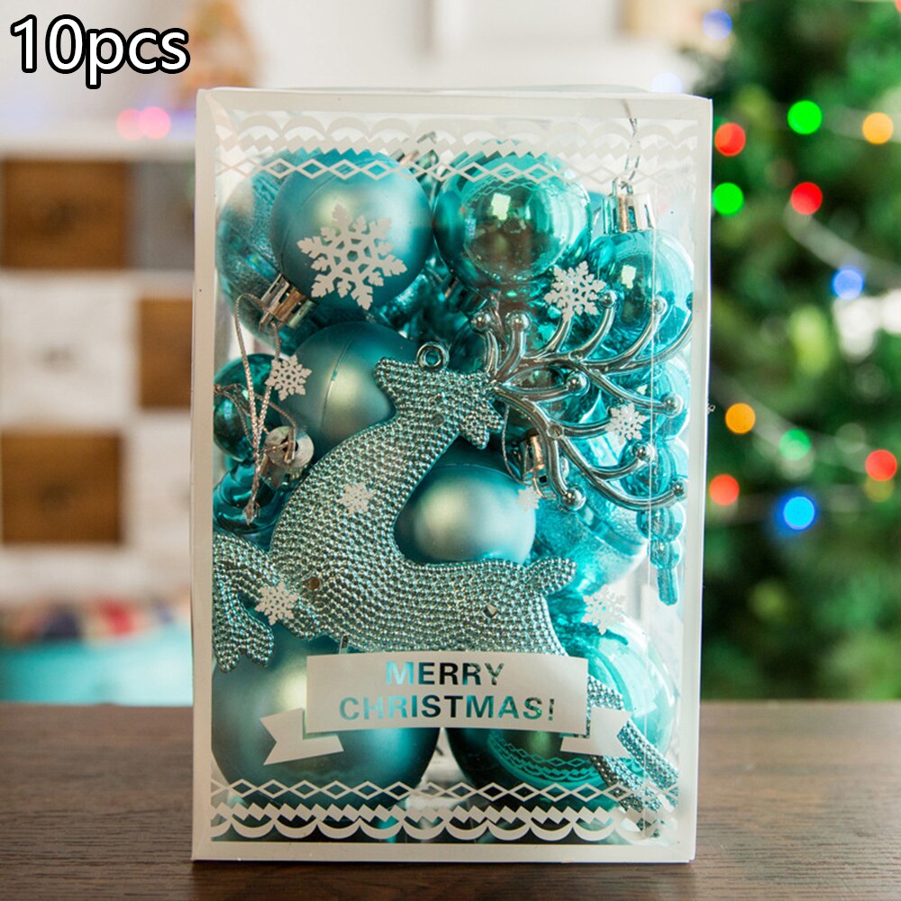 Rode Kerstboom Ballen Roze 30 Stks/pak Decoraties Pvc Decoratie Ballen: Lake Blue