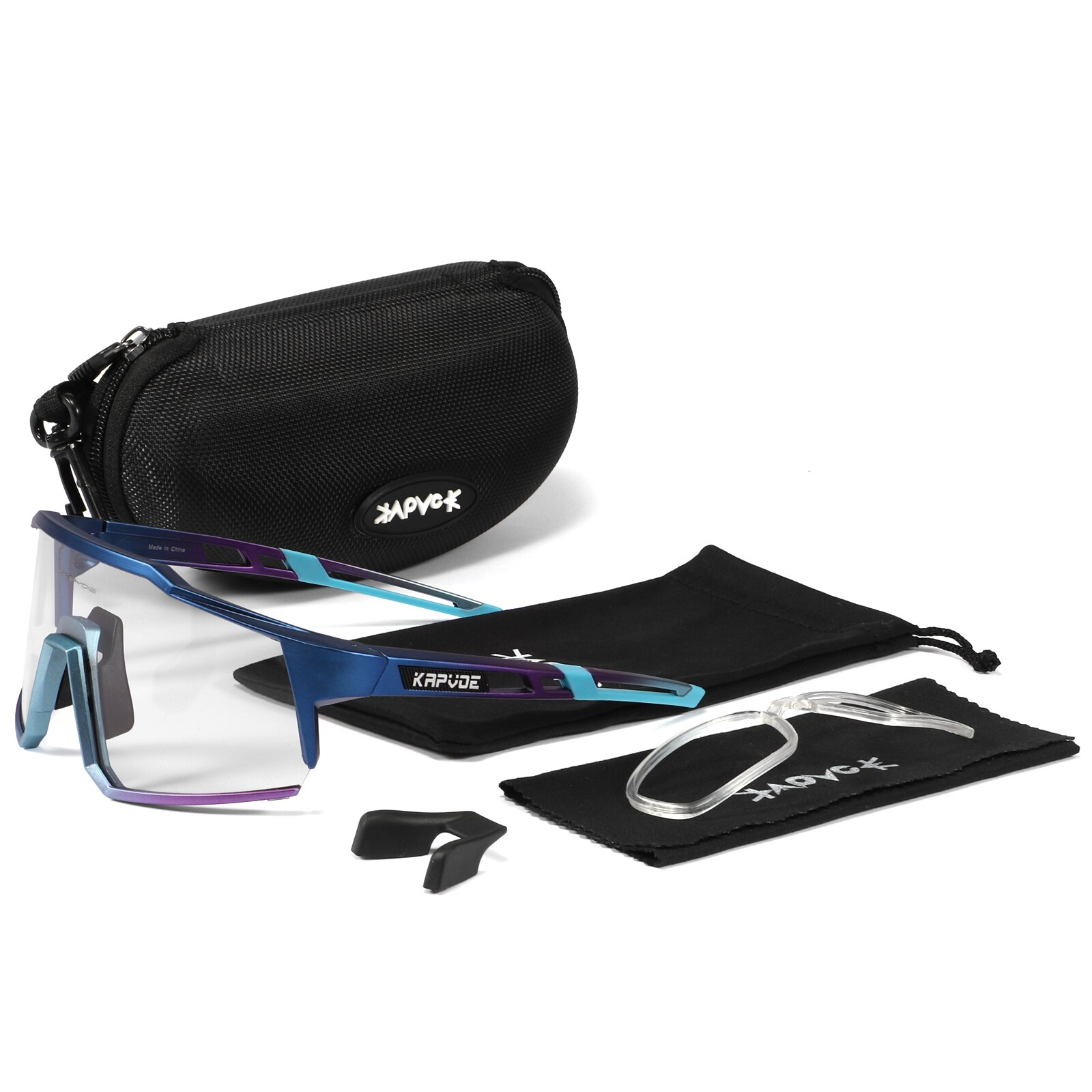 Kapvoe-gafas de sol fotocromáticas para hombre, lentes de sol fotocromáticas para pesca, viajes, conducción, ciclismo, acampada, senderismo, UV400, novedad de: 05