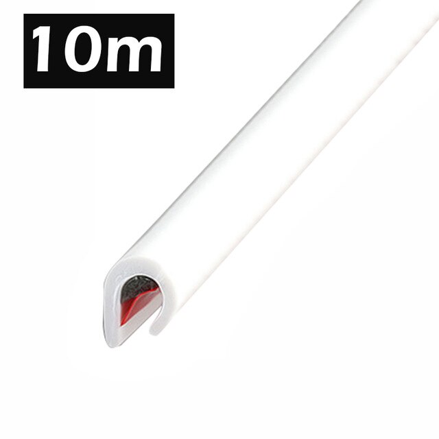 Universal bildörr kant gummi repskydd 5m 10m lister lister skyddslister tätning anti-gnid gör själv bilstyling: 4