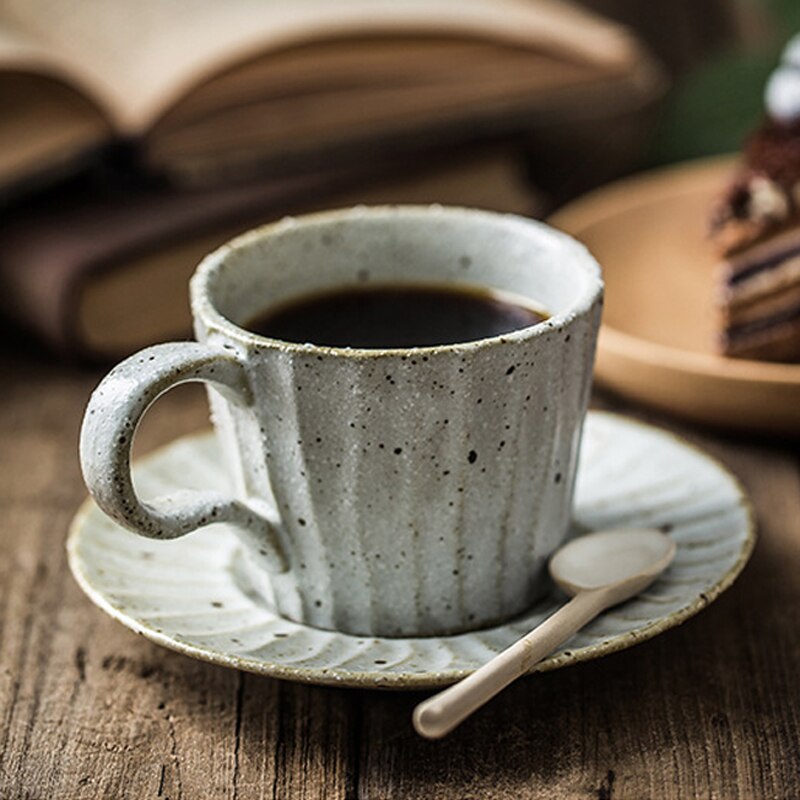 Juego De Tazas De café hechas a mano De cerámica originales De estilo Vintage japonés, Tazas reutilizables respetuosas con el medio ambiente, Tazas De café para el hogar DB60BD