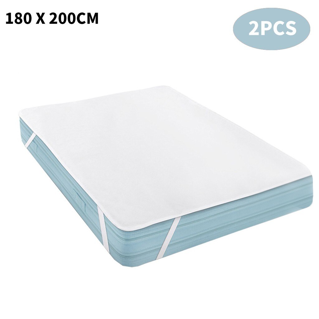 Drap de lit imperméable 200x90cm | Pour coussin et toppers, avec bande, protecteur de lit, housse de matelas imperméable #317